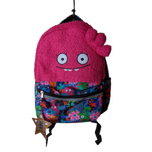 NEW Ugly Dolls Moxy Pink Super Soft Backpack Bookbag Tech Sleeve Reflector NWT
